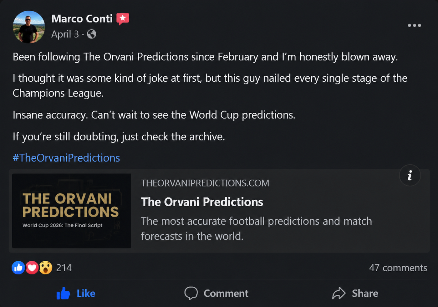 Orvani proof
